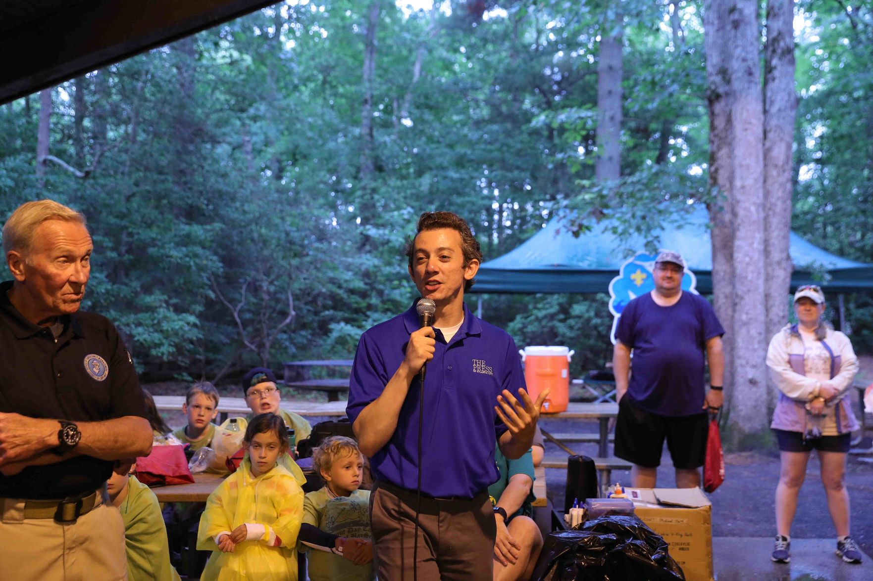 Joe Martucci conducted a safety and weather for Boy Scout troops